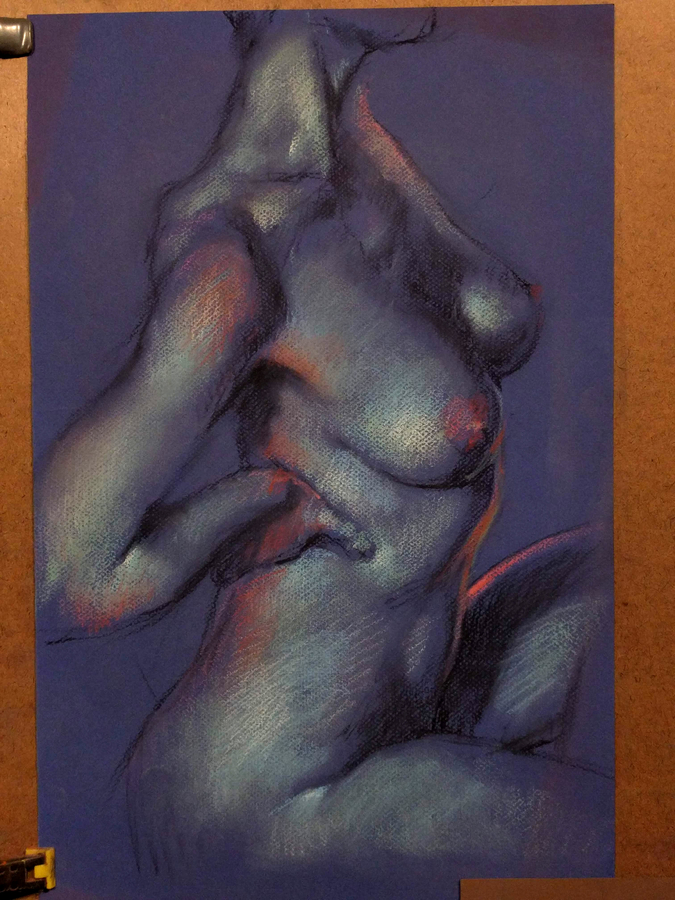 peyton akimbo, 12 x 19.5in/31 x 50cm, charcoal drawing at AlexDrawsLife.com